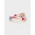 Fashion Women Hair Accessories Tie-Dye Wide Headband with Knot